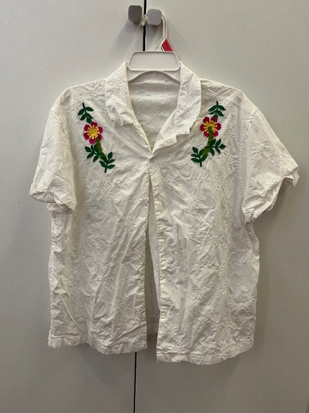 White Casual Button Up Shirt